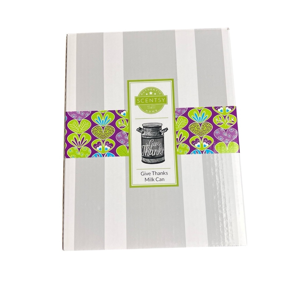 Scentsy Give Thanks Milk Can Wax Warmer IN BOX - Picture 2 of 3